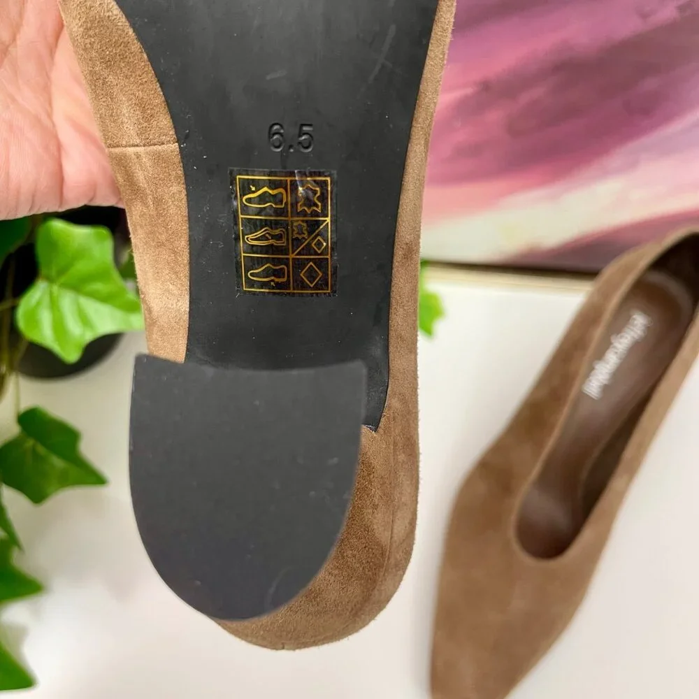 Jeffrey Campbell Hints-2 Suede Square Toe Pumps‎ Size 6.5